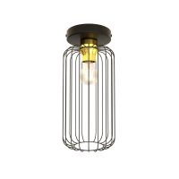 Emibig Barn plafon 1x15 W czarny-złoty 1366/1