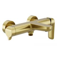 Excellent Clever 2.0 bateria wannowo-prysznicowa ścienna złoty szczotkowany AREX.4105GB