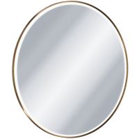 Excellent Corido lustro 80x80 cm okrągłe z oświetleniem z matą grzewczą z ramą miedź szczotkowana DOEX.CO080.CB