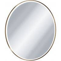 Excellent Corido lustro 100x100 cm okrągłe z oświetleniem z matą grzewczą miedź szczotkowana DOEX.CO100.CB