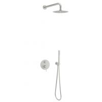 Excellent Pi zestaw prysznicowy podtynkowy z deszczownicą nikiel szczotkowany AREX.SET.1245NB