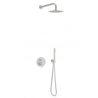 Excellent Pi zestaw prysznicowy podtynkowy z deszczownicą nikiel szczotkowany AREX.SET.1247NB