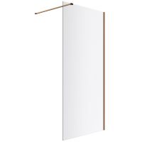 Excellent Vidoq ścianka prysznicowa walk-in 90 cm miedź szczotkowana/szkło przezroczyste KAEX.1506.900.LP.CB