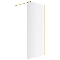 Excellent Vidoq ścianka prysznicowa walk-in 90 cm złoty szczotkowany/szkło przezroczyste KAEX.1506.900.LP.GB