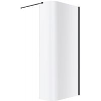 Excellent Vidoq ścianka prysznicowa walk-in 83 cm czarny mat/szkło przezroczyste KAEX.1507.830.LP.BL