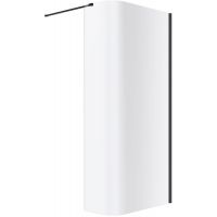 Excellent Vidoq ścianka prysznicowa walk-in 93 cm czarny mat/szkło przezroczyste KAEX.1507.930.LP.BL