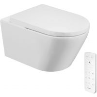 Excellent Dakota toaleta myjąca wisząca bez kołnierza ze spłukiwaniem wirowym biała CEEX.4024.593.D3.2.WH