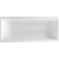 Excellent Pryzmat 2.0 wanna prostokątna Slim 160x75 cm biały połysk WAEX.PRY2.16WHS