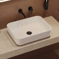 Excellent CORI 2.0 umywalka 50x38 cm prostokątna nablatowa biały połysk CEEX.6901.500.WH