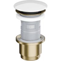 Excellent Design korek do umywalki złoty szczotkowany/biały połysk ARIN.1485.K.01.WHGB