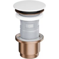 Excellent Design korek do umywalki miedź szczotkowana/biały mat ARIN.1485.K.01.WHMCB