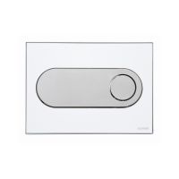 Schwab Circle przycisk spłukujący do WC tworzywo białe/metal 15322