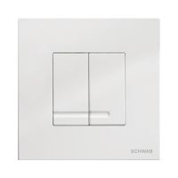 Schwab Arte Duo przycisk spłukujący do WC metalowy biały 4060414001