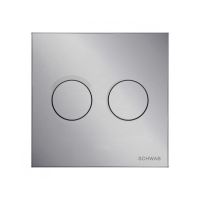 Schwab Itea Duo przycisk spłukujący do WC pneumatyczny tworzywo chrom mat 4060419631