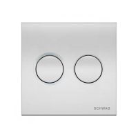Schwab Itea Duo przycisk spłukujący do WC pneumatyczny tworzywo chrom błyszczący 4060419651
