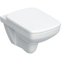 Geberit Selnova Square zestaw miska WC wisząca Rimfree z deską sedesową wolnoopadającą biały 501.961.00.1