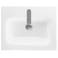 Geberit Selnova Square umywalka 60x48 cm prostokątna meblowa-wpuszczana biała 500.994.00.1