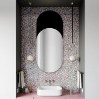 Guarda Calabria Black lustro 40x90 cm czarny/srebrny TOS-CAL-BLACK-40x90