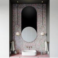 Guarda Carini Black lustro 40x90 cm czarny/srebrny TOS-CAR-BLACK-40x90