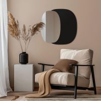 Guarda Gusto no. 1 Black lustro 50x45 cm czarny/srebrny TOS-GUS1-BLACK-50x45