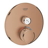Grohe Grohtherm SmartControl bateria prysznicowa podtynkowa z termostatem Brushed Warm Sunset 29118DL0