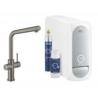 Grohe Blue bateria kuchenna z filtrem stojąca Brushed Hard Graphite 31454AL1