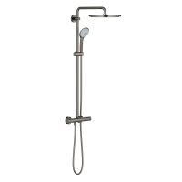 Grohe Euphoria zestaw prysznicowy ścienny termostatyczny z deszczownicą Hard Graphite 26075A00
