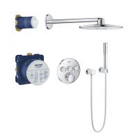Grohe Grohtherm SmartControl zestaw prysznicowy podtynkowy termostatyczny z deszczownicą chrom 34705000