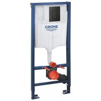 Grohe Solido stelaż podtynkowy z przyciskiem spłukującym czarnym 38811KF0