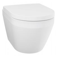 Grohe Euro Ceramic miska WC z deską wolnoopadającą wisząca bez kołnierza ze spłukiwaniem wirowym biały połysk 102509SH00