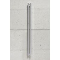 P.M.H. Pluto grzejnik łazienkowy 10,5x150 cm czarny mat strukturalny P2BL/2