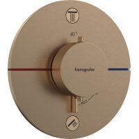Hansgrohe ShowerSelect Comfort S bateria wannowo-prysznicowa podtynkowa termostatyczna brąz szczotkowany 15554140