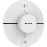 Hansgrohe ShowerSelect Comfort S bateria wannowo-prysznicowa podtynkowa termostatyczna biały mat 15554700