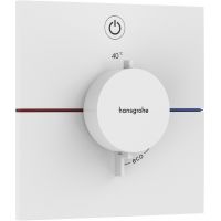 Hansgrohe ShowerSelect Comfort E bateria prysznicowa podtynkowa termostatyczna biały mat 15571700