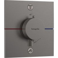 Hansgrohe ShowerSelect Comfort E bateria wannowo-prysznicowa podtynkowa termostatyczna czarny chrom szczotkowany 15572340