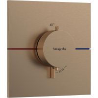 Hansgrohe ShowerSelect Comfort E bateria prysznicowa podtynkowa termostatyczna brąz szczotkowany 15574140