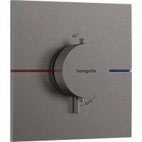 Hansgrohe ShowerSelect Comfort E bateria prysznicowa podtynkowa termostatyczna czarny chrom szczotkowany 15574340