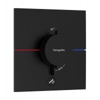 Hansgrohe ShowerSelect Comfort E bateria prysznicowa podtynkowa termostatyczna czarny matowy 15575670