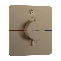 Hansgrohe ShowerSelect Comfort Q bateria prysznicowa podtynkowa termostatyczna brąz szczotkowany 15581140