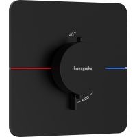 Hansgrohe ShowerSelect Comfort Q bateria prysznicowa podtynkowa termostatyczna czarny mat 15588670