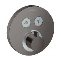 Hansgrohe ShowerSelect S bateria wannowo-prysznicowa podtynkowa czarny chrom szczotkowany 15743340