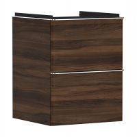 Hansgrohe Xelu Q szafka 48 cm podumywalkowa wisząca ciemny orzech/chrom 54022000