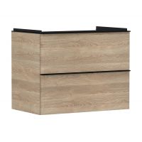 Hansgrohe Xelu Q szafka 78 cm podumywalkowa wisząca naturalny dąb/czarny mat 54029670