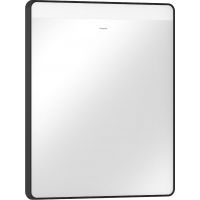 Hansgrohe Xarita Lite Q lustro 60x70 cm prostokątne z oświetleniem czarny mat 54970670