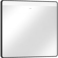 Hansgrohe Xarita Lite Q lustro 80x70 cm prostokątne z oświetleniem czarny mat 54971670