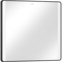 Hansgrohe Xarita Lite Q lustro 80x70 cm prostokątne z oświetleniem czarny mat 54976670