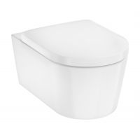 Hansgrohe EluPura S miska WC wisząca bezkołnierzowa AquaFall Flush HygieneEffect z deską sedesową wolnoopadającą biały 62021450
