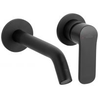 Invena Siros bateria umywalkowa podtynkowa czarna BP-90-U04