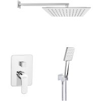 Invena Siros zestaw prysznicowy podtynkowy chrom BS-90-0K2