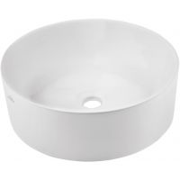 Invena Kos umywalka 42 cm nablatowa okrągła biała CE-38-001